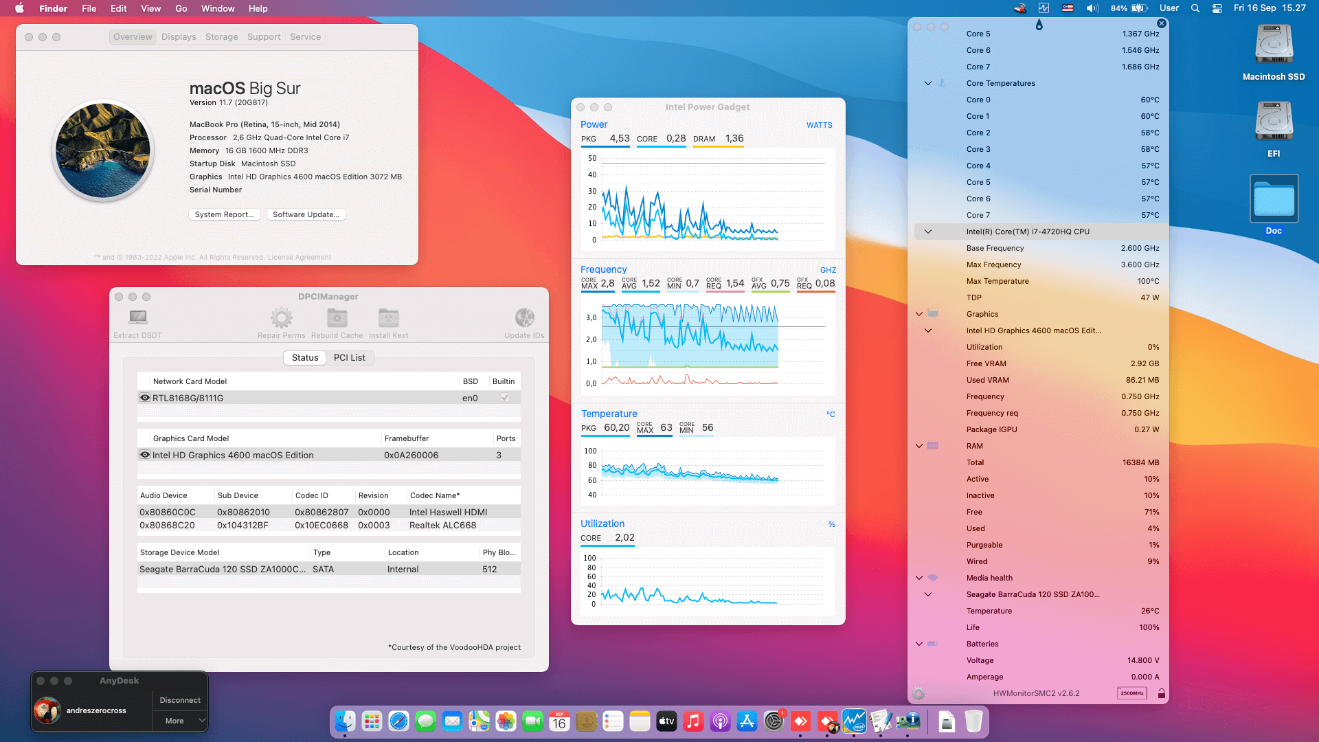 Success Hackintosh macOS Big Sur 11.7 Build 20G817 in Asus ROG G550JX-CN085H